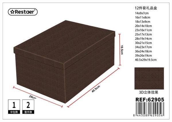 Cajas de regalo 12 unidades 3D - Artículos de regalo