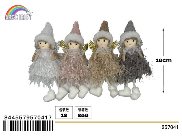 Colgante muñeca con alas - Decoración navideña colgante