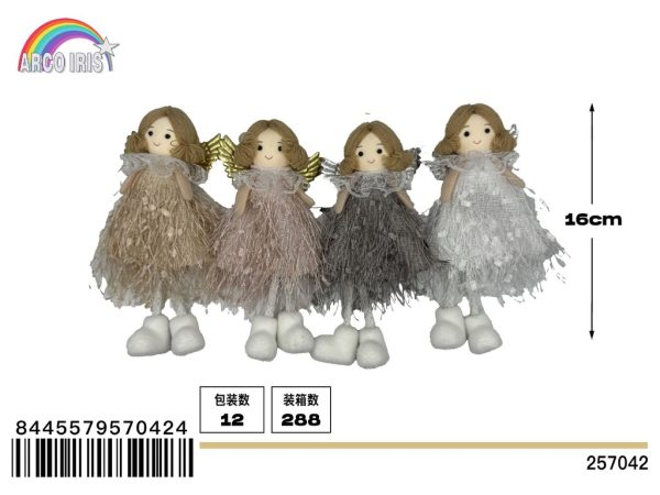 Colgante muñeca con alas - Decoración navideña colgante - Imagen 2