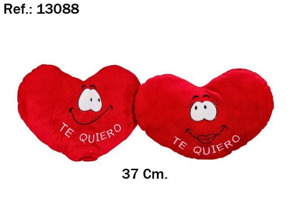 Corazón Caras Te Quiero 37 cm - Juguetes de San Valentín