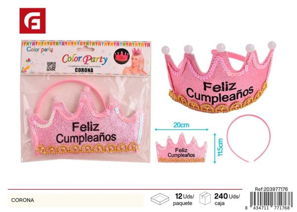 Corona decorativa - Accesorios para fiestas - Imagen 3