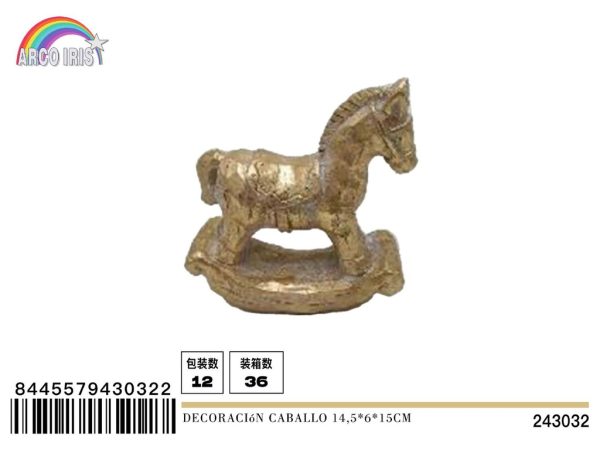 Decoración caballo 14.5*6*15 cm - Adorno navideño