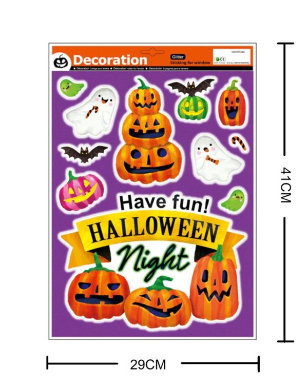 Decoración electrostática de Halloween 29x41 cm - Adhesivos decorativos