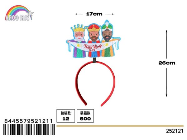 Diadema de Navidad - Adorno de fiesta navideño - Imagen 6