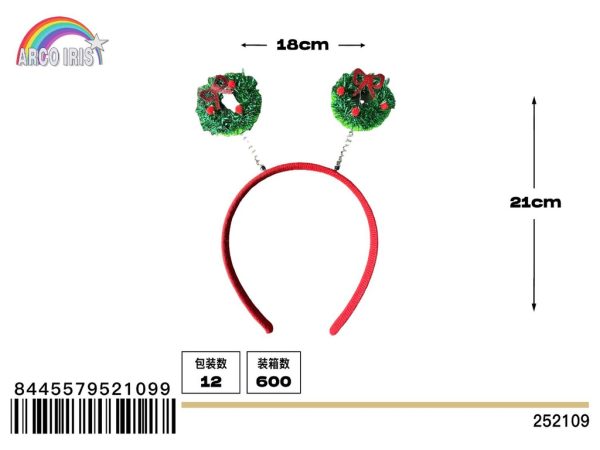 Diadema de Navidad - Adorno de fiesta navideño - Imagen 7