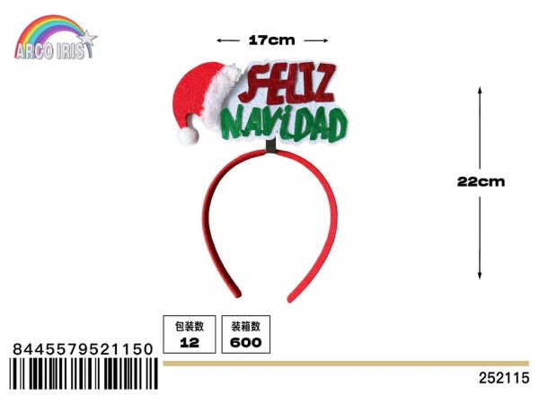 Diadema de Navidad - Adorno de fiesta navideño - Imagen 8