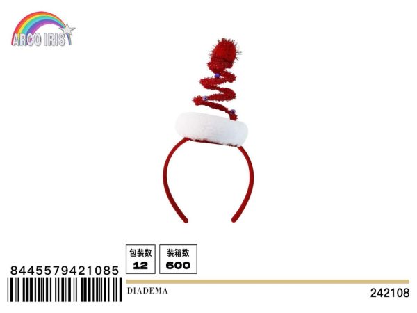 Diadema navideña - Accesorio de fiesta navideña