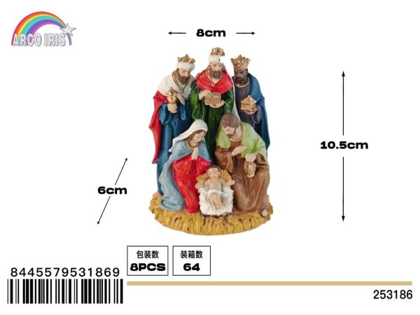 Figura belén nacimiento de niño Jesús - Adornos navideños religiosos