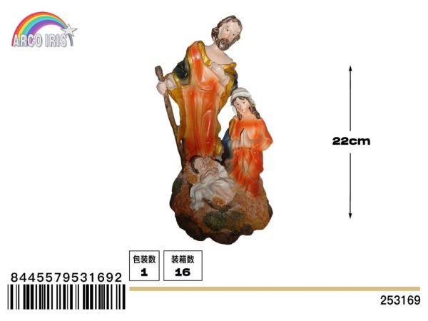 Figura de belén de nacimiento de niño Jesús - Adornos navideños religiosos