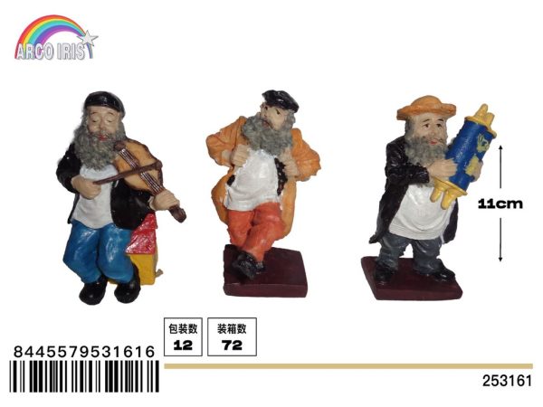Figuras de personajes de Navidad 3 piezas - Adornos navideños festivos - Imagen 2
