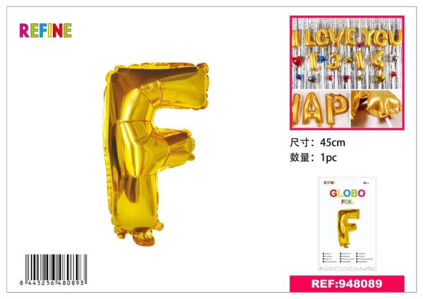 GLOBOS DE FOIL F 45CM DORADO - Artículos de fiesta
