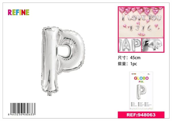 GLOBOS DE FOIL P 45CM PLATEADO - Artículos de fiesta