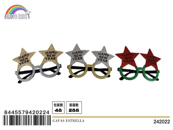 Gafas estrella - Happy New Year