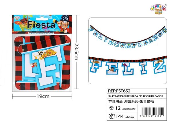 Girnalda de Cumpleaños de Piratas (S4) - Artículos para fiestas