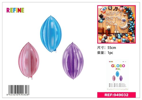 Globos de foil 4D elípticos 55 cm - Artículos de fiesta