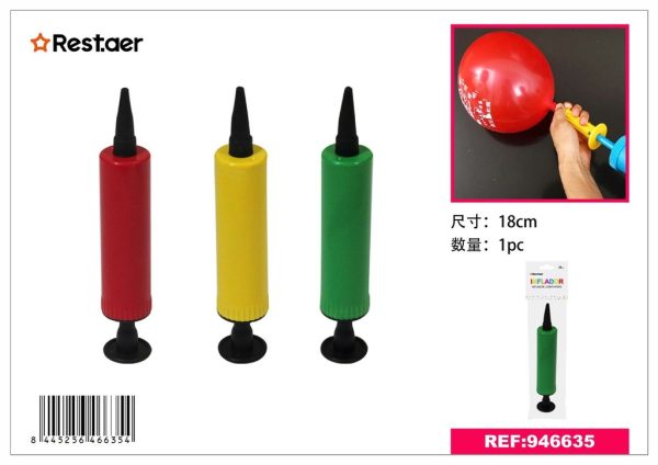 Inflador de globos de 18 cm - Artículos de fiesta y decoración