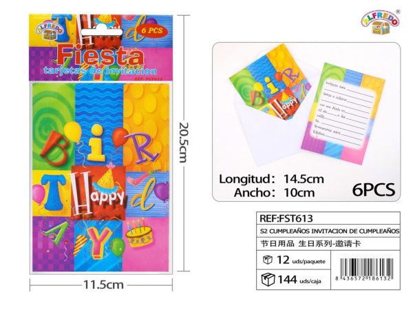 Invitación de cumpleaños con tema S2 - Artículos de fiesta