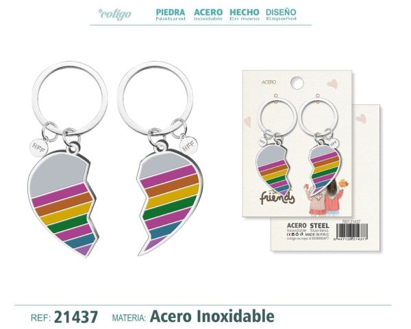 Llavero de acero para amistad - Regalos y souvenirs