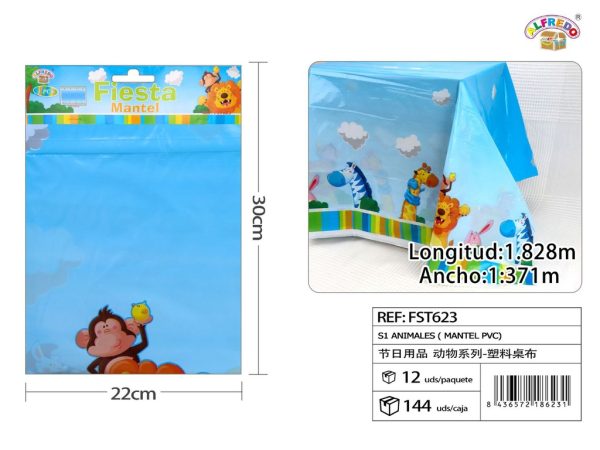 Mantel PVC de animales (S1) - Decoraciones de fiesta