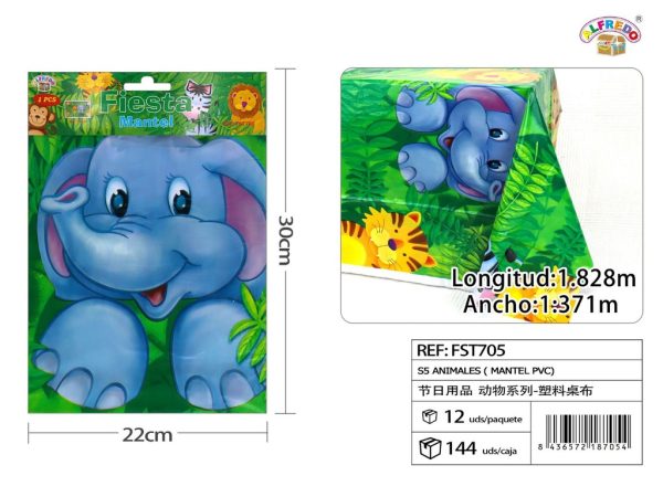 Mantel PVC de animales (S5) - Decoraciones de fiesta