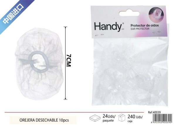 Orejeras desechables transparentes 10 piezas - Desechables y protección