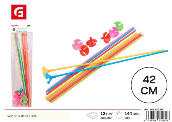 Palo de globos 8 pcs - Artículos de fiesta - Imagen 2