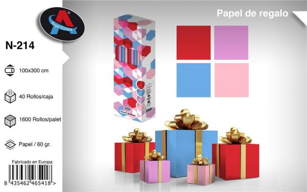 Papel de regalo marca N-214 100*300 cm - Artículos de regalo