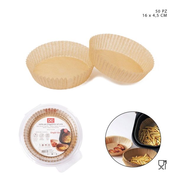 Papel para freidora de aire 16x4.5 cm 50 uds - Utensilios de cocina
