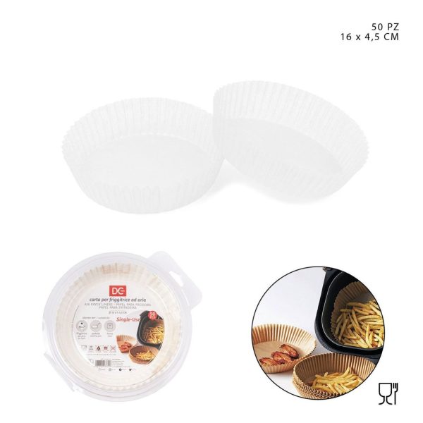Papel para freidora de aire 16x4.5 cm 50 uds - Utensilios de cocina - Imagen 2