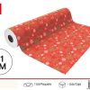 Rollo de papel regalo navidad 31 cm - Material ideal para envolver regalos navideños
