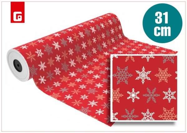 Rollo de papel regalo navidad 31 cm - Material ideal para envolver regalos navideños - Imagen 2