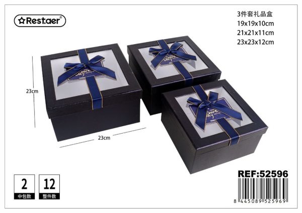 Set de 3 cajas de regalo cuadradas - Regalos y accesorios - Imagen 5