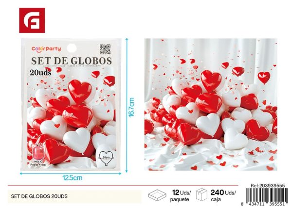 Set de globos 20 uds - Artículos de fiesta y globos